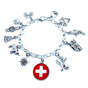 Switzerland Charm Bracelet Swiss Charms